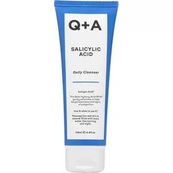 Ежедневное очищающее средство с салициловой кислотой, отшелушивающее средство для умывания лица для чистой кожи Q+A