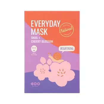 Ежедневные маски для лица с экстрактом улитки и цветками вишни (10 шт.) Dearboo