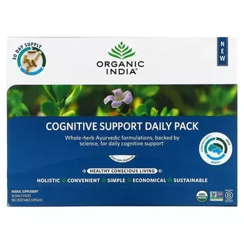 Ежедневный Пакет для Поддержки Когнитивных Функций Organic India, 30 пакетиков