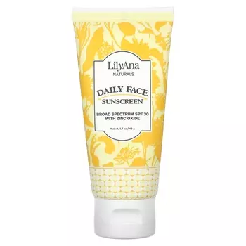 Ежедневный солнцезащитный крем Lilyana Naturals с оксидом цинка, 48 г