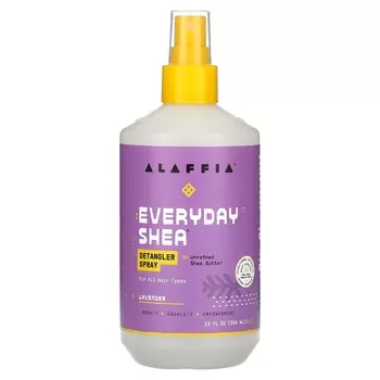 Ежедневный спрей Alaffia для распутывания ши, лаванда