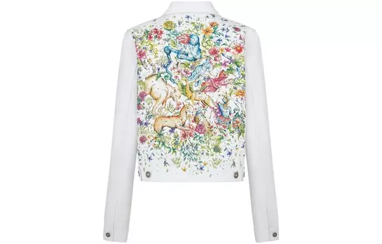 Ежеквартальные новинки Джинсовая куртка женская белая Dior