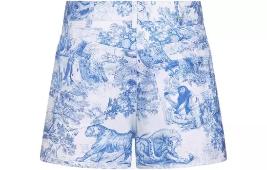 Ежеквартальные новинки Джинсовые шорты женские Синие Dior