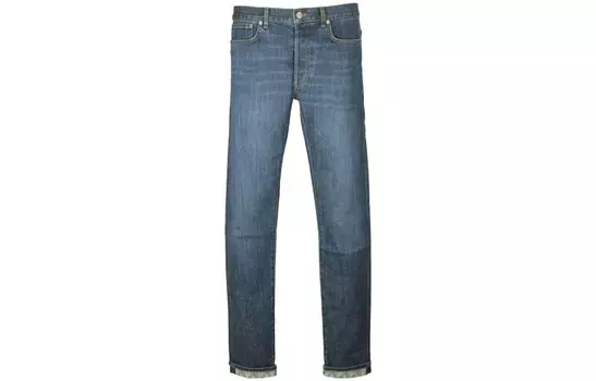 Ежеквартальные новинки Джинсы мужские синие Dior, синий