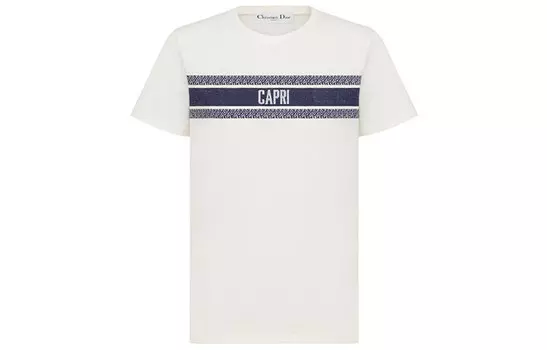 Ежеквартальные новинки Футболка мужская белая Dior, белый