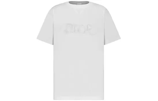 Ежеквартальные новинки Футболка мужская белая Dior, белый