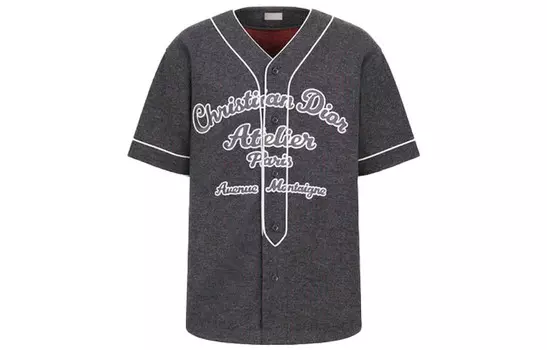 Ежеквартальные новинки Футболка мужская серая Dior, серый