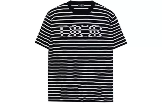 Ежеквартальные новинки Футболка мужская темно-синяя Dior, синий