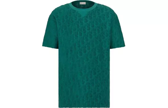 Ежеквартальные новинки Футболка мужская зеленая Dior, зеленый