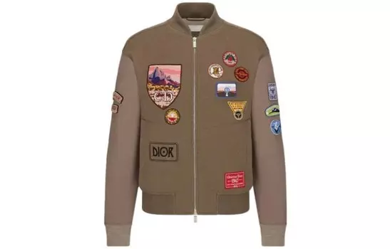Ежеквартальные новинки Куртка мужская коричневая Dior, коричневый