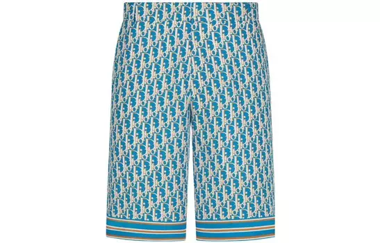 Ежеквартальные новинки Повседневные шорты Мужские Синие Dior, синий