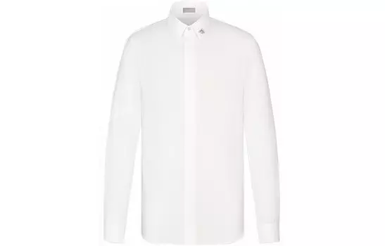 Ежеквартальные новинки Рубашка мужская белая Dior, белый