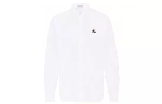 Ежеквартальные новинки Рубашка мужская белая Dior, белый