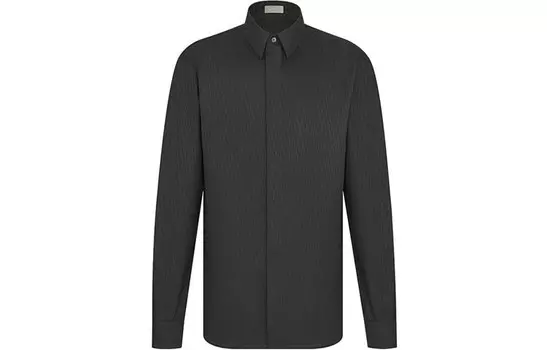 Ежеквартальные новинки Рубашка мужская черная Dior, черный