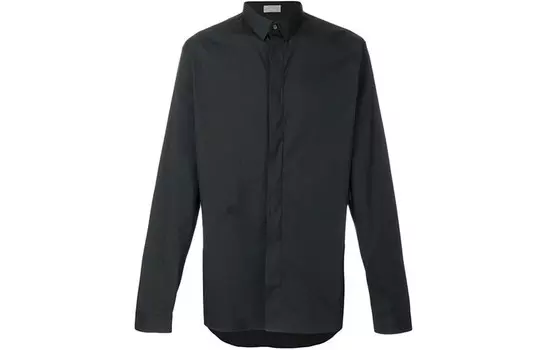 Ежеквартальные новинки Рубашка мужская черная Dior, черный