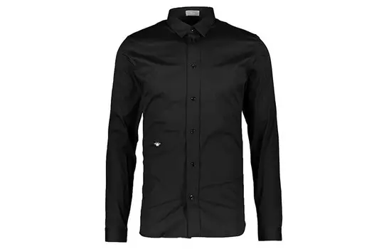 Ежеквартальные новинки Рубашка мужская черная Dior, черный