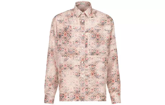 Ежеквартальные новинки Рубашка мужская розовая Dior, розовый