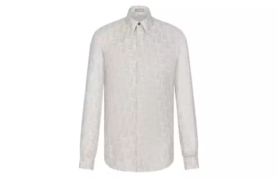 Ежеквартальные новинки Рубашка мужская серая Dior, серый