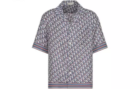 Ежеквартальные новинки Рубашка мужская светло-фиолетовая Dior, светло-фиолетовый