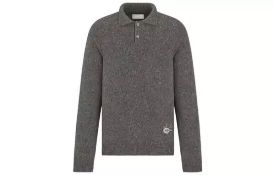 Ежеквартальные новинки Рубашка поло мужская серая Dior, серый