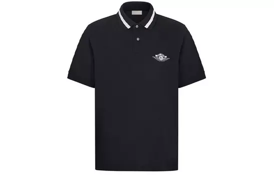 Ежеквартальные новинки Рубашка поло унисекс черная Dior, черный