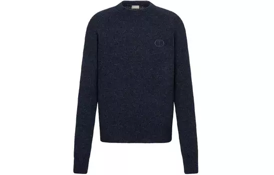 Ежеквартальные новинки свитер мужской синий Dior, синий