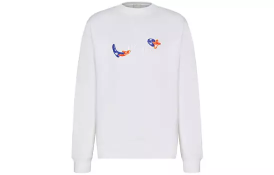 Ежеквартальные новинки Толстовка мужская белая Dior, белый