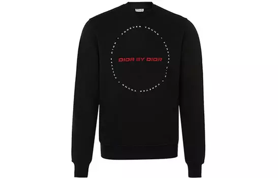 Ежеквартальные новинки Толстовка мужская черная Dior, черный
