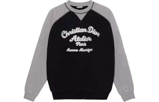 Ежеквартальные новинки Толстовка мужская черная Dior, черный