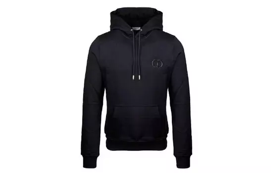 Ежеквартальные новинки Толстовка мужская черная Dior, черный