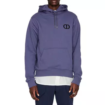 Ежеквартальные новинки Толстовка мужская Фиолетово-голубая Dior, фиолетовый
