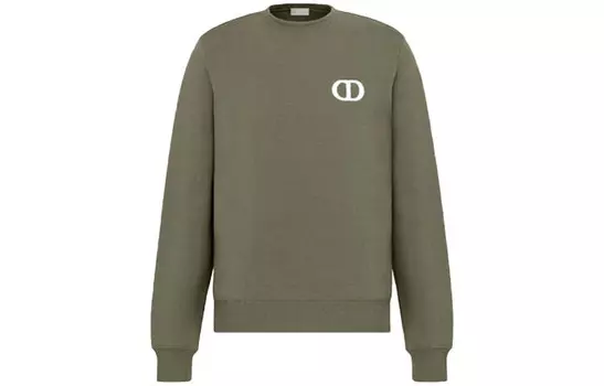 Ежеквартальные новинки Толстовка мужская Оливковая Dior, оливковый