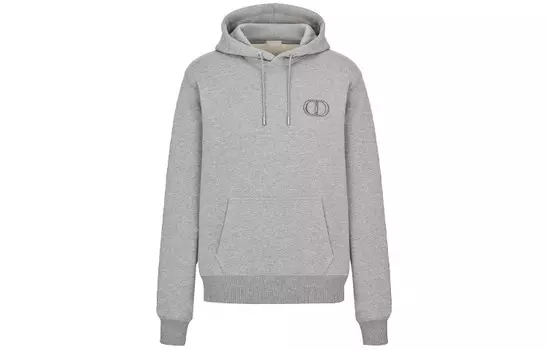 Ежеквартальные новинки Толстовка мужская серая Dior, серый