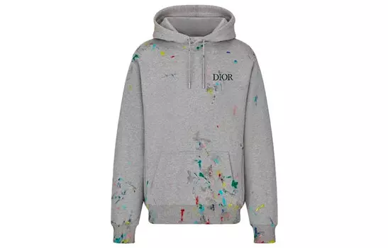 Ежеквартальные новинки Толстовка мужская серая Dior, серый