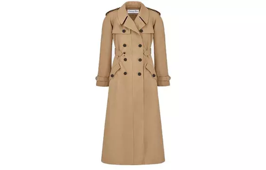 Ежеквартальные новинки Тренчкот женский бежевый Dior