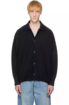 Ежемесячная цветная куртка March Homme Pliss Issey Miyake, черный