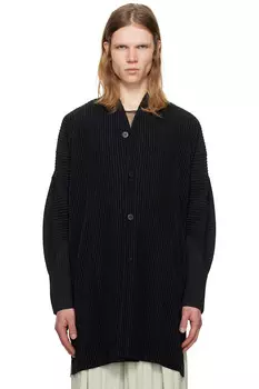Ежемесячное пальто февральского цвета Homme Pliss Issey Miyake, черный