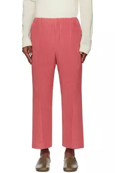 Ежемесячные брюки апрельского цвета Homme Pliss Issey Miyake, красный
