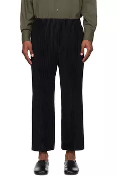 Ежемесячные брюки апрельского цвета Homme Pliss Issey Miyake, черный