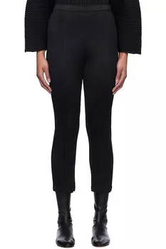 Ежемесячные цвета январьские брюки Pleats Please Issey Miyake, черный