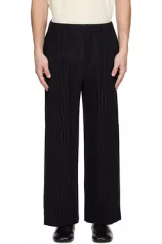Ежемесячные цветные брюки May Homme Pliss Issey Miyake, черный