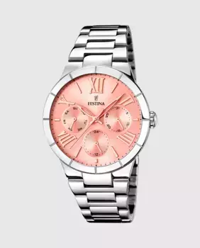 F16716/3 Женские часы Boyfriend из серебряной стали Festina, серебрянный