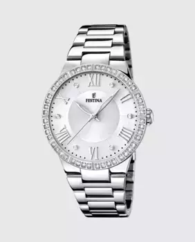 F16719/1 Женские часы Boyfriend из серебристой стали Festina, серебряный