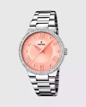 F16719/3 Женские часы Boyfriend из серебряной стали Festina, серебрянный