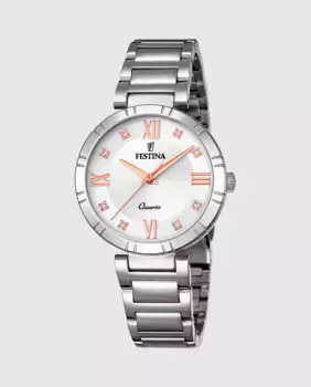 F16936/B Женские часы Mademoiselle из серебристой стали Festina, серебряный