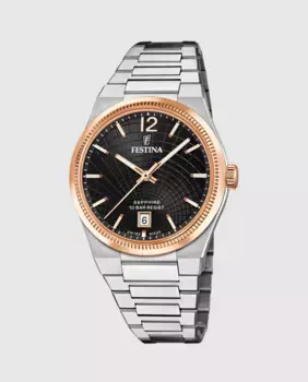 F20066/4 Женские часы Riv из серебряной стали швейцарского производства Festina, серебряный