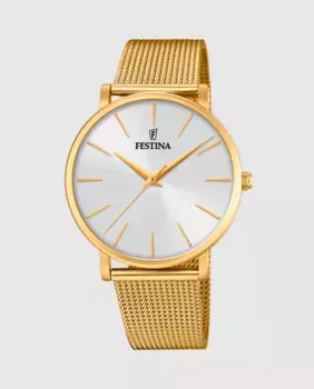 F20476/1 Женские часы Boyfriend из золотой стали Festina, золотой