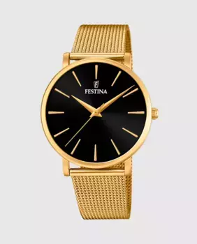 F20476/2 Женские часы Boyfriend из золотой стали Festina, золотой