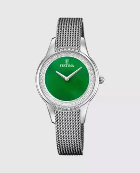 F20494/7 Женские часы Mademoiselle из серебристой стали Festina, серебряный