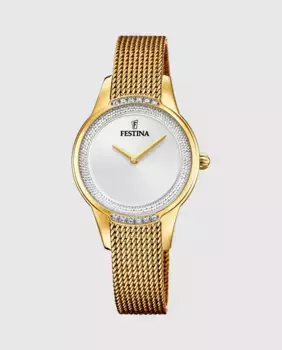 F20495/1 Женские часы Mademoiselle из золотой стали Festina, золотой
